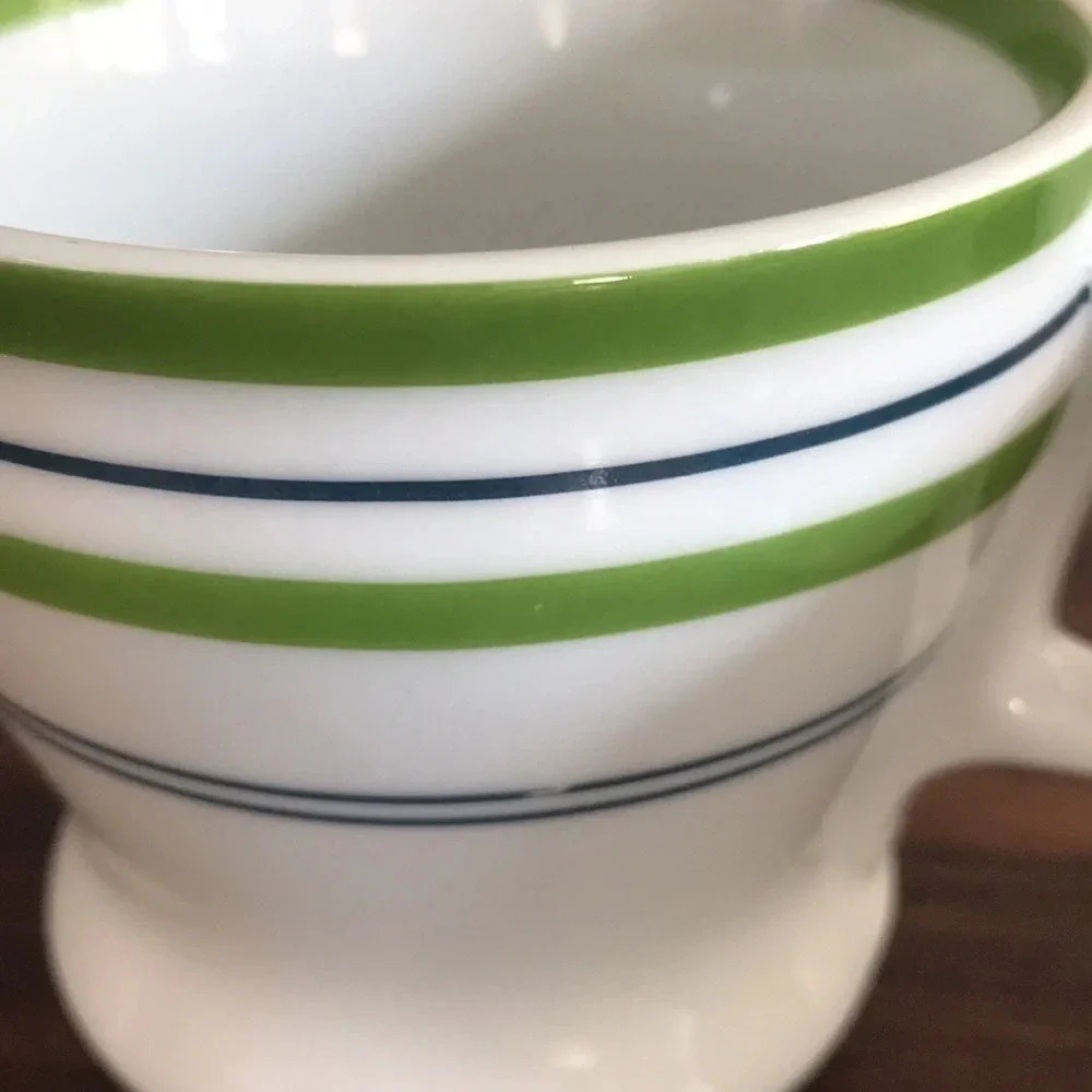 Starbucks 2007 Green Stripes Mug Set - Picture 3 of 5